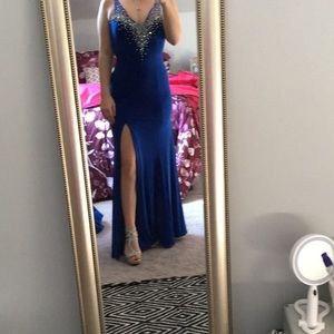 Blue prom dress